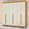 Guarda Roupa Casal 2030230 6 Portas 230 cm Cinamomo Off White ARMoveis