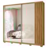 Guarda Roupa Casal 2P 242 cm Dhara Freijo Off White Moval