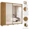 Guarda Roupa Casal 2P 242 cm Dhara Freijo Off White Moval