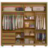 Guarda Roupa Casal 2P 242 cm Dhara Freijo Off White Moval