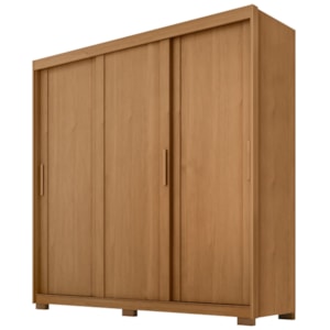 Guarda Roupa Casal 3 Portas de Correr 4 Gavetas Confo 190 cm Cinamomo ZANZ