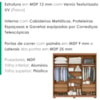 Guarda Roupa Casal 3 Portas de Correr 4 Gavetas Confo 190 cm Cinamomo ZANZ