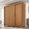 Guarda Roupa Casal 3 Portas de Correr 4 Gavetas Confo 190 cm Cinamomo ZANZ