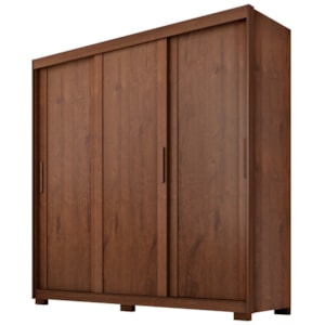 Guarda Roupa Casal 3 Portas de Correr 4 Gavetas Confo 190 cm Jacaranda ZANZ