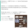 Guarda Roupa Casal 3 Portas de Correr 4 Gavetas Confo 190 cm Jacaranda ZANZ