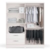 Guarda Roupa Casal 3P 2G 218x180 cm C533 Branco Kappesberg