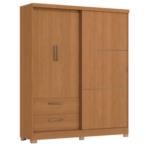 Guarda Roupa Casal 3P 2G 218x180 cm C533 Canela Kappesberg