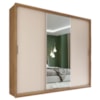 Guarda Roupa Casal 3P 4G Com Espelho 235 cm 32415 Amendola Off White Demobile