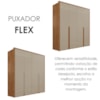 Guarda Roupa Casal 4 Portas 181 cm Lizz Cedro Off White DCASA