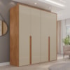 Guarda Roupa Casal 4 Portas 181 cm Lizz Cedro Off White DCASA