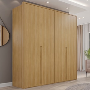 Guarda Roupa Casal 4 Portas 181 cm Lizz Hannover DCASA