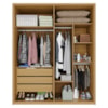 Guarda Roupa Casal 4 Portas 181 cm Lizz Hannover DCASA