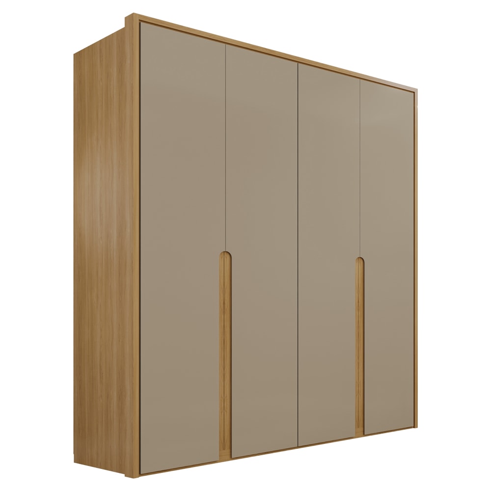 Guarda Roupa Casal 6 Portas 268 cm MDF Lizz Hannover Fendi | DCASA