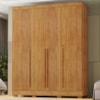 Guarda Roupa Casal 4 Portas 3 Gavetas 159 cm Domus Cedro RUDK