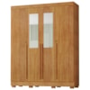 Guarda Roupa Casal 4 Portas Com Espelho 159 cm Domus Cedro RUDK