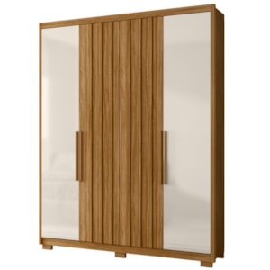 Guarda Roupa Casal 4P 176 cm California Freijo Off White Moval