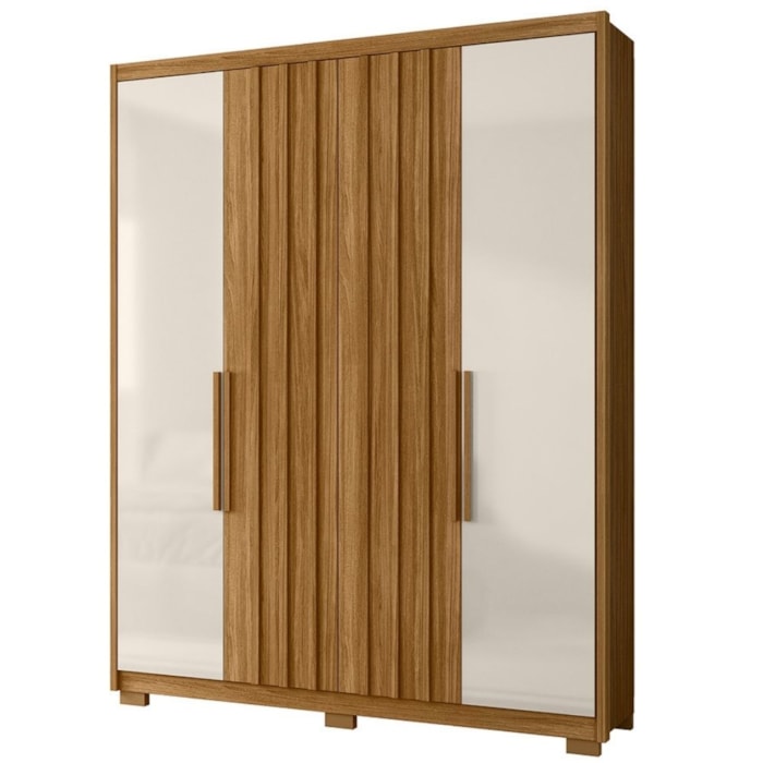 Guarda Roupa Casal 4P 176 cm California Freijo Off White Moval