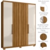 Guarda Roupa Casal 4P 176 cm California Freijo Off White Moval