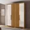 Guarda Roupa Casal 4P 176 cm California Freijo Off White Moval