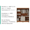 Guarda Roupa Casal 6 Portas 2 Gavetas Primor 181 cm Cinamomo Areia ZANZ