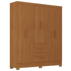 Guarda Roupa Casal 6 Portas 2 Gavetas Primor 181 cm Cinamomo ZANZ
