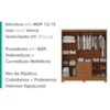 Guarda Roupa Casal 6 Portas 2 Gavetas Primor 181 cm Cinamomo ZANZ