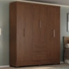 Guarda Roupa Casal 6 Portas 2 Gavetas Primor 181 cm Jacaranda ZANZ