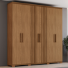 Guarda Roupa Casal 6 Portas 214 cm Avila Nature HENN