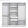 Guarda Roupa Casal 6 Portas 217x202 cm E530 Branco Kappesberg
