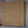 Guarda Roupa Casal 6 Portas 217x202 cm E530 Nogueira Kappesberg