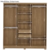 Guarda Roupa Casal 6 Portas 217x202 cm E530 Nogueira Kappesberg