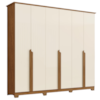 Guarda Roupa Casal 6 Portas 235 cm Andreas Nature Off White HENN
