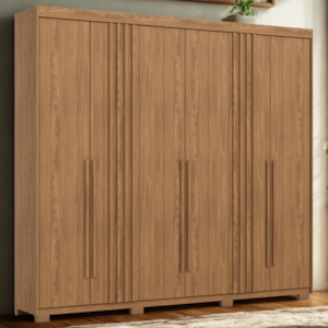 Guarda Roupa Casal 6 Portas 252 cm Norton Nature HENN