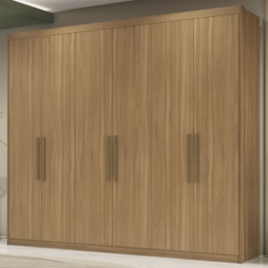 Guarda Roupa Casal 6 Portas 267cm 63370 Sumatra Amendola Touch Demobile Guarda Roupa Casal 6 Portas 267cm 63370 Sumatra Amendola Touch Demobile