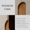 Guarda Roupa Casal 6 Portas 268 cm MDF Lizz Cedro Off White DCASA