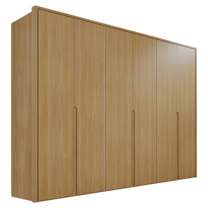 Guarda Roupa Casal 6 Portas 268 cm MDF Lizz Hannover DCASA