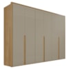 Guarda Roupa Casal 6 Portas 268 cm MDF Lizz Hannover Fendi DCASA
