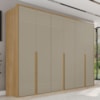 Guarda Roupa Casal 6 Portas 268 cm MDF Lizz Hannover Fendi DCASA