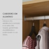 Guarda Roupa Casal 6 Portas 268 cm MDF Lizz Hannover Fendi DCASA