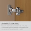 Guarda Roupa Casal 6 Portas 268 cm MDF Lizz Hannover Fendi DCASA
