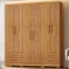 Guarda Roupa Casal 6 Portas 4 Gavetas 182 cm Santiago Cedro RUDK