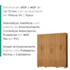 Guarda Roupa Casal 6 Portas 4 Gavetas 182 cm Santiago Cedro RUDK