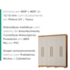 Guarda Roupa Casal 6 Portas 4 Gavetas 201 cm Porto Bello Cedro Areia RUDK