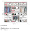 Guarda Roupa Casal 6 Portas 4 Gavetas Eviden 230 cm Branco Absoluto ZANZ