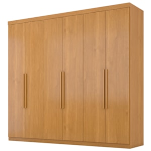 Guarda Roupa Casal 6 Portas 4 Gavetas Eviden 230 cm Cinamomo ZANZ