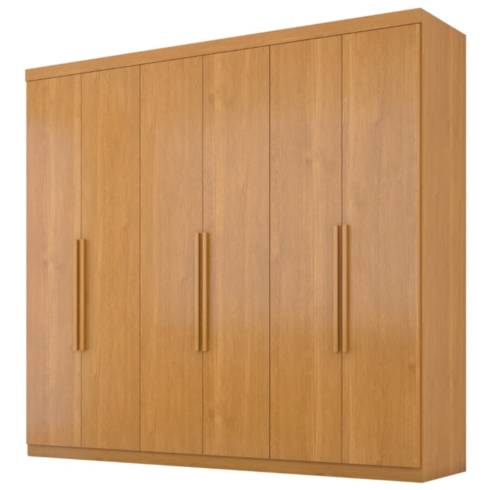Guarda Roupa Casal 6 Portas 4 Gavetas Eviden 230 cm Cinamomo ZANZ
