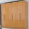 Guarda Roupa Casal 6 Portas 4 Gavetas Eviden 230 cm Cinamomo ZANZ
