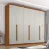 Guarda Roupa Casal 6 Portas 4 Gavetas Monumento 272 cm Cinamomo Areia ZANZ