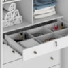 Guarda Roupa Casal 6 Portas 5 Gavetas Rest 273 cm Branco Absoluto ZANZ