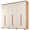 Guarda Roupa Casal 6 Portas 5 Gavetas Rest 273 cm Cinamomo Areia ZANZ